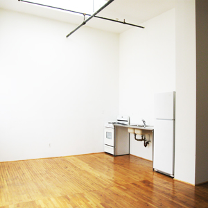 the kitchen in 4I at 318 grand street in williamsburg brooklyn