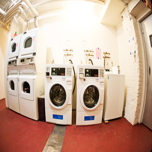 laundry room at the HUTWELKER BUILDING